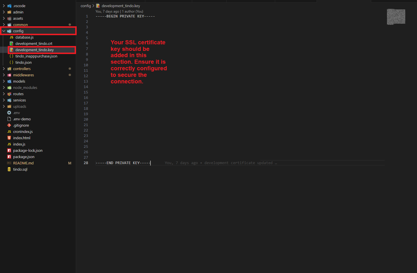 SSL Configuration Step 2